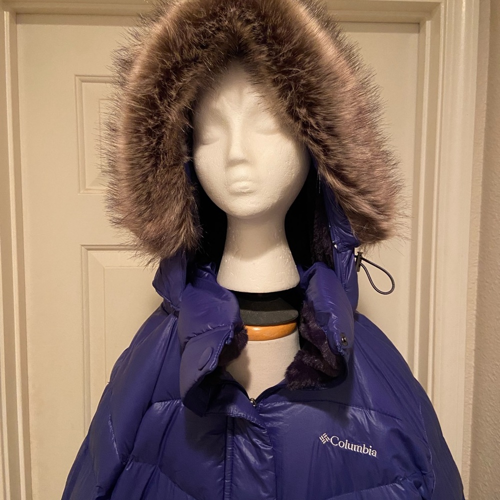 NWT Women's Columbia Peak to Park II Mid Jacket size 2X Blue Detachable Hood - Picture 2 of 15